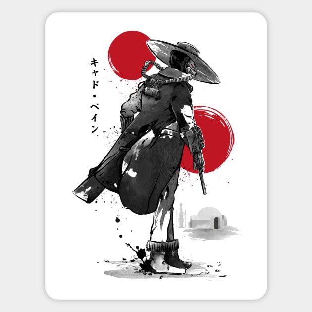 Ruthless Bounty Hunter Sticker by DrMonekers